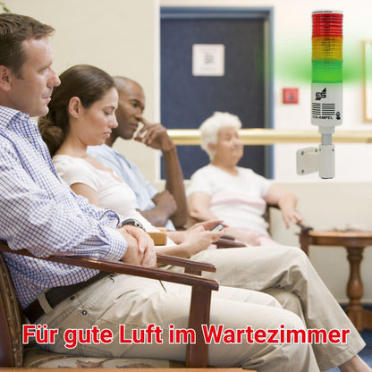 CO2 Ampel Anwendung im Wartezimmer