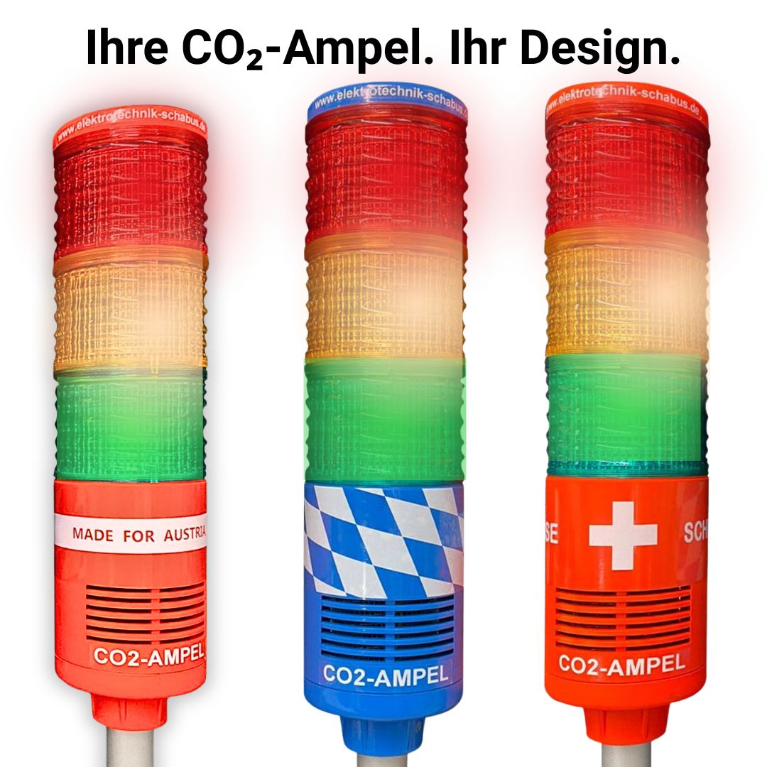 CO₂-Ampel "customized" Gefertigt nach Ihren Vorgaben und Wünschen