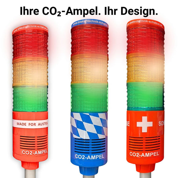 CO₂-Ampel "customized" Gefertigt nach Ihren Vorgaben und Wünschen