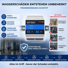 Wasserschäden früh erkennen mit SHT 5001 Wassermelder verhindert Schimmel, Technikschäden und hohe Kosten