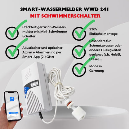 Wassermelder WWD 241 Aufzählungspunkte