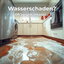 Wassermelder mit Sensorkabel für schnelle Erkennung von Wasserschäden unter Möbeln