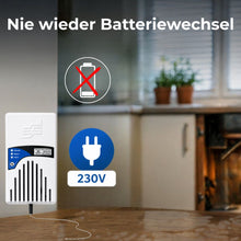 Wassermelder mit Sensorkabel - nie wieder Batteriewechsel 230V Steckdosengerät