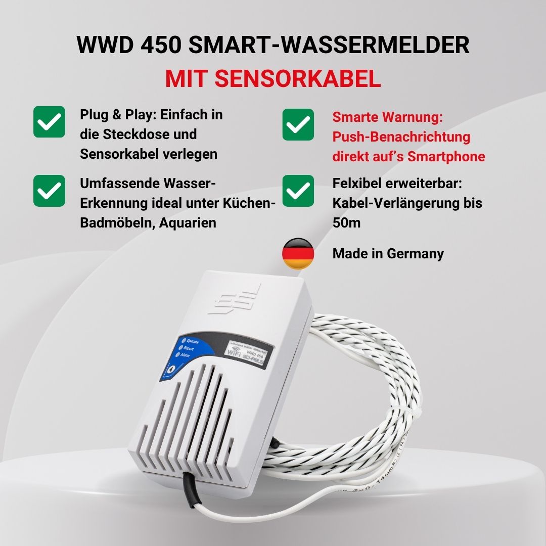 Wassermelder SHT 450 Aufzählungspunkte