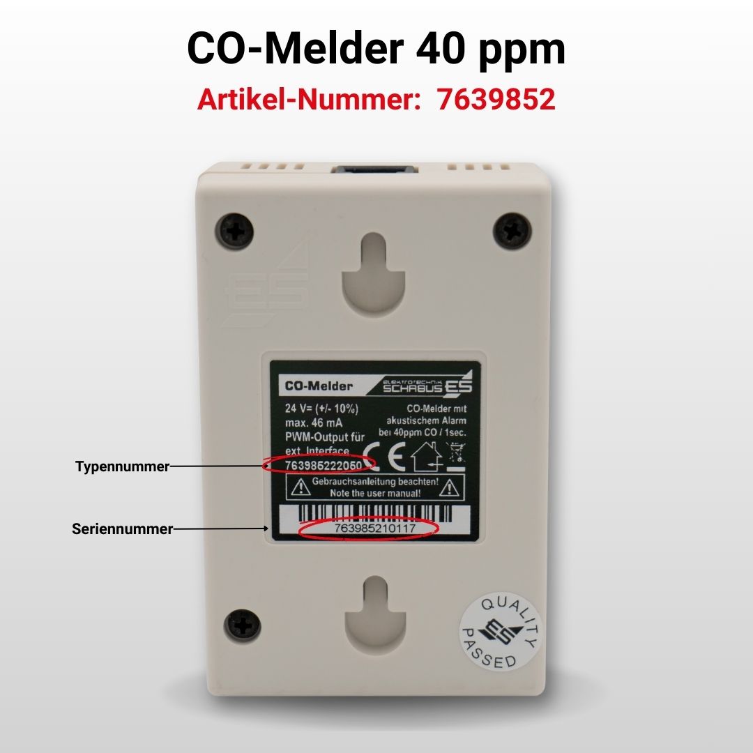 CO-Melder 40 ppm