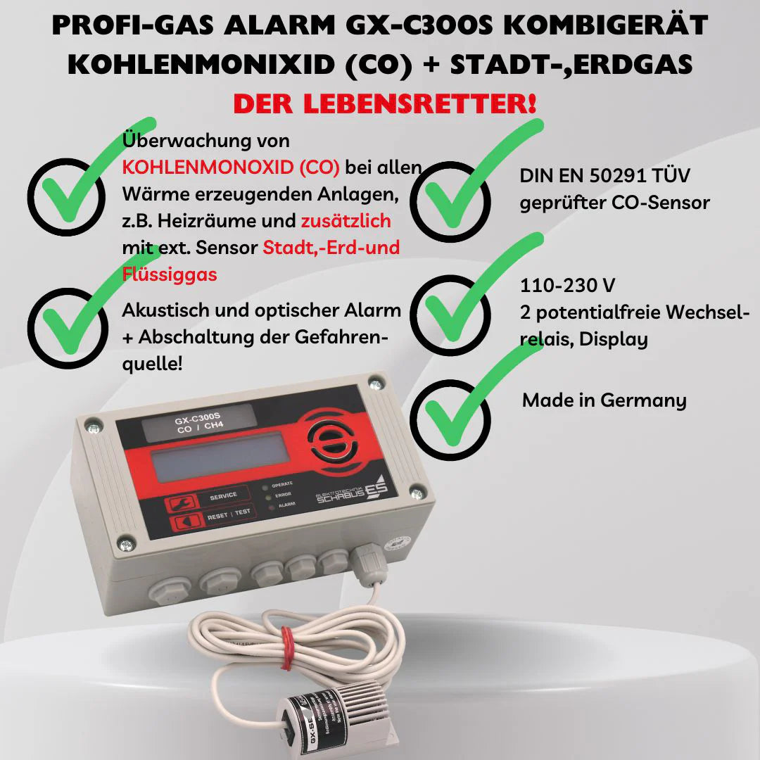 PROF. GAS ALARM GX-C300S