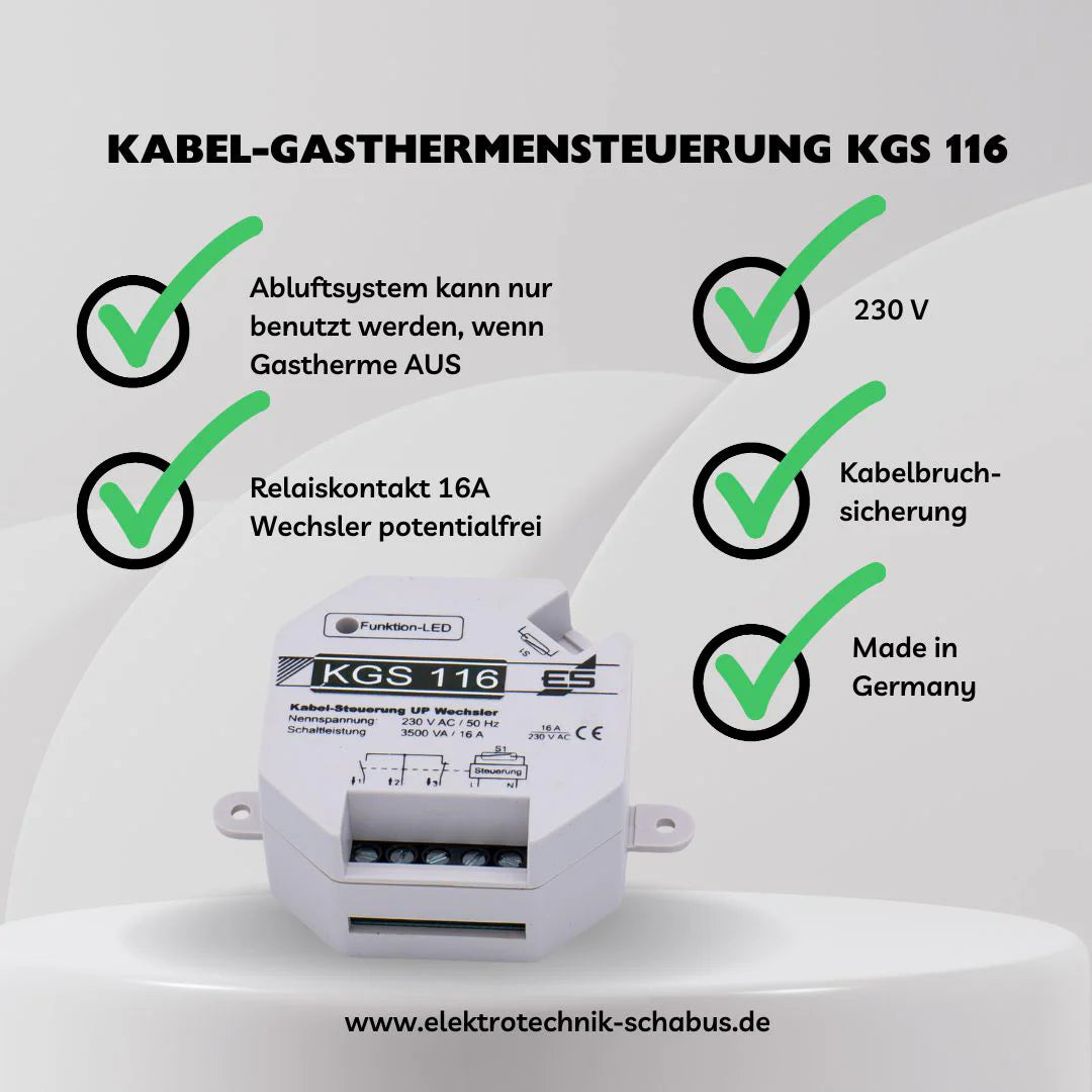 Kabel-Abluftsteuerung KGS 116