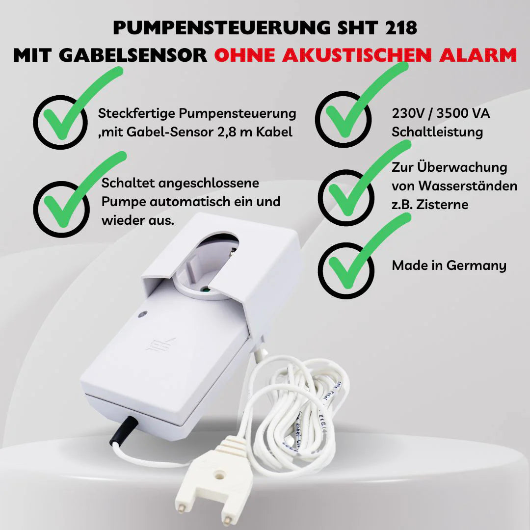 Pumpensteuerung SHT 218 ohne akustischen Alarm