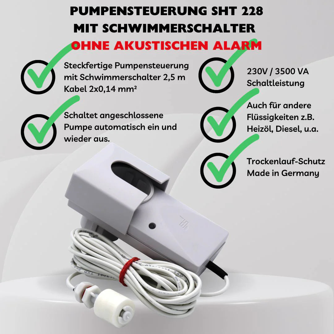 Pumpensteuerung SHT 228 ohne akustischen Alarm