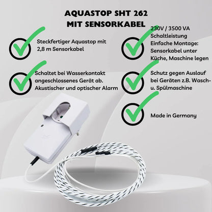 Aquastopp SHT 262 Wassermelder mit Sensorkabel