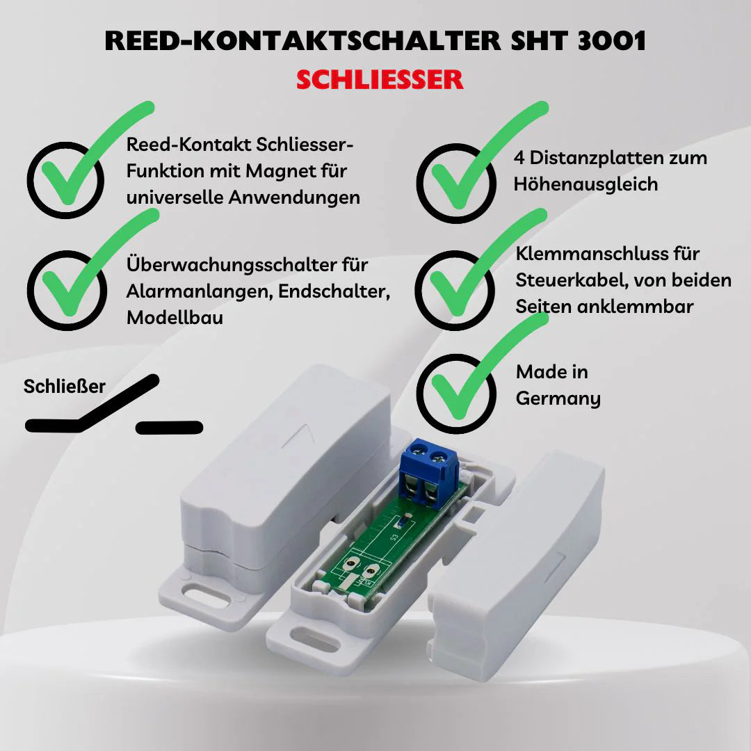 Reed-Kontaktschalter (Schließer) SHT 3001
