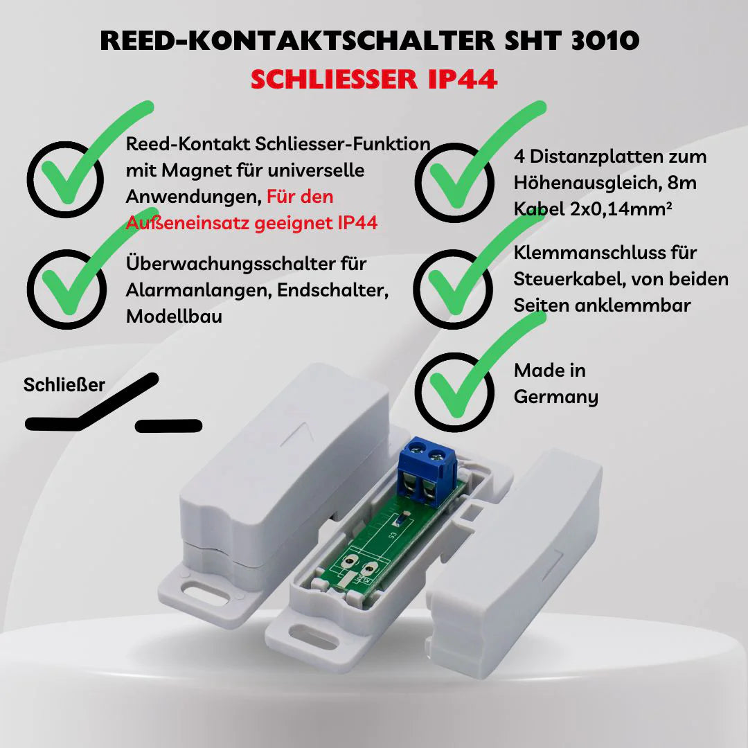 Reed-Kontaktschalter (Schließer) SHT 3010