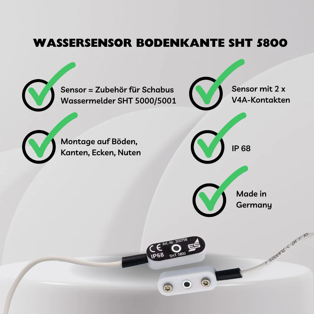 Wassersensor SHT 5800 für Kanten- und Bodenmontage