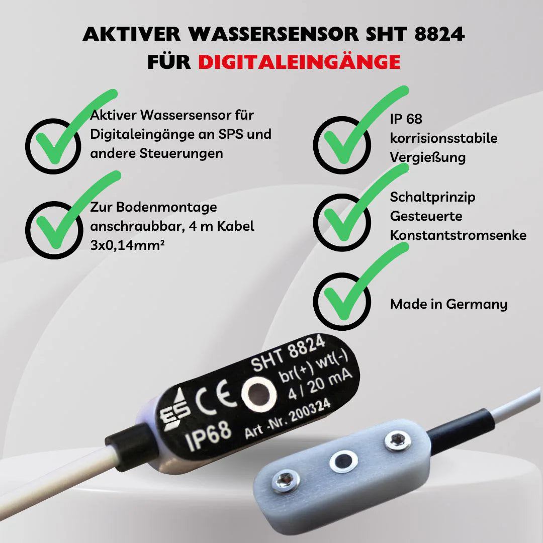 Aktiver Wassersensor SHT 8824 Schaltprinzip "gesteuerte Konstantstromsenke"