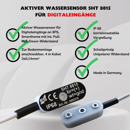 Aktiver Wassersensor SHT 8815 für externe Steuergeräte "unimpolarer Widerstand"