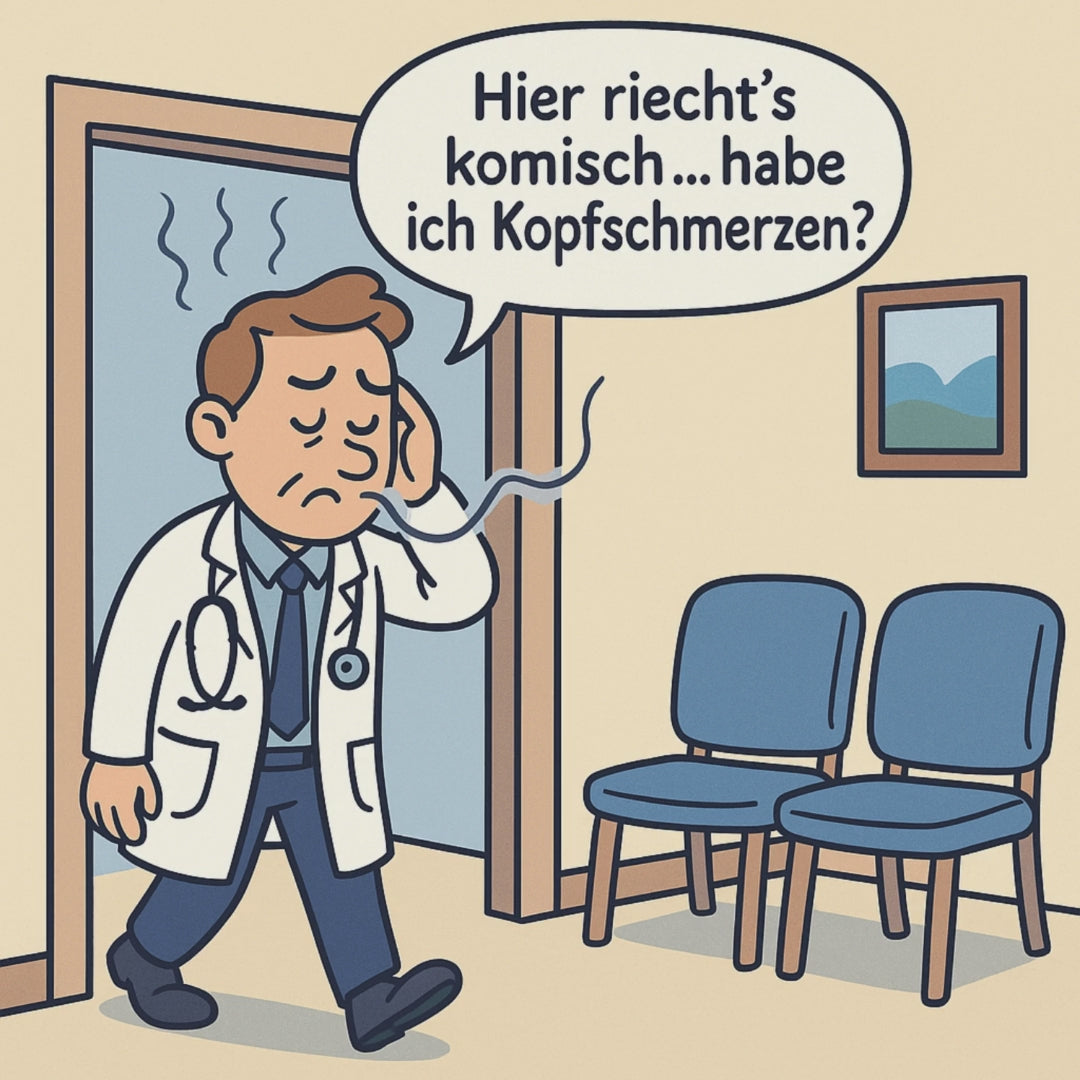 CO2 Ampel Medical Anwendung Comic Clip