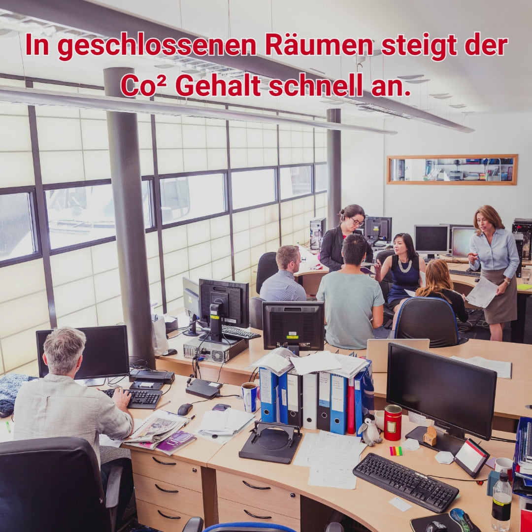 CO2 Melder für gute Luft in geschlossenen Räumen