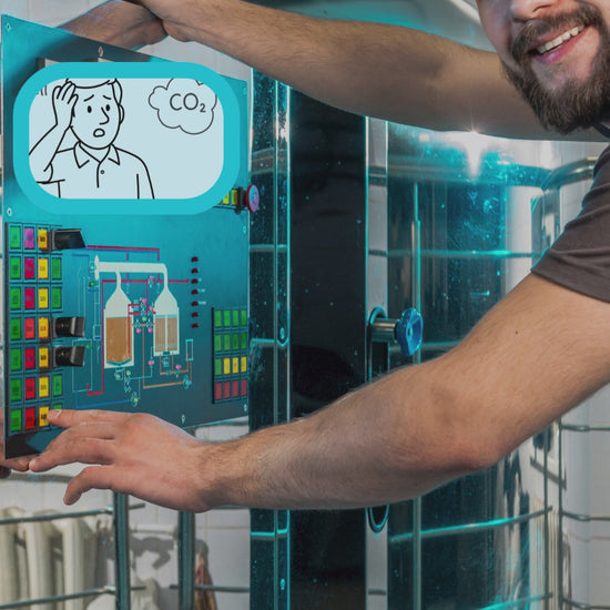 Videoclip CO2 Melder mit externem Sensors für Brauereien, Kühlräume, Schankanlagen