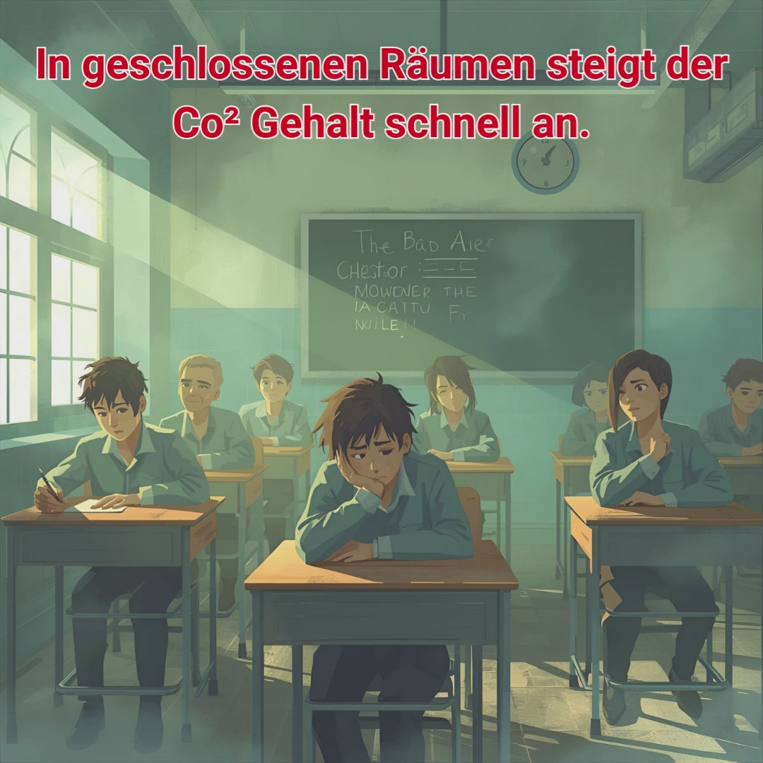 CO2 Melder für gute Luft in der Schule und Arbeit