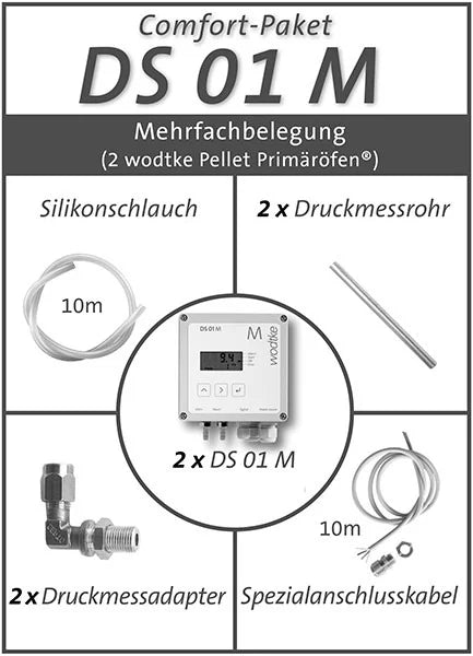 Differenzdruck-Controller DS-01 M Comfort-Paket Mehrfachbelegung