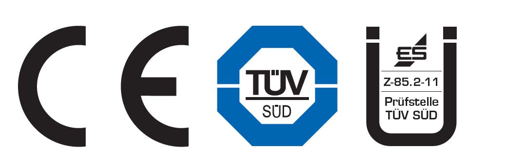 Zertifizierungen Funk-Abluftsteuerung FDS 100 Ü-Zeichen (Dibt) und TüV