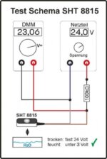 Active water sensor SHT 8815 for ext. control units